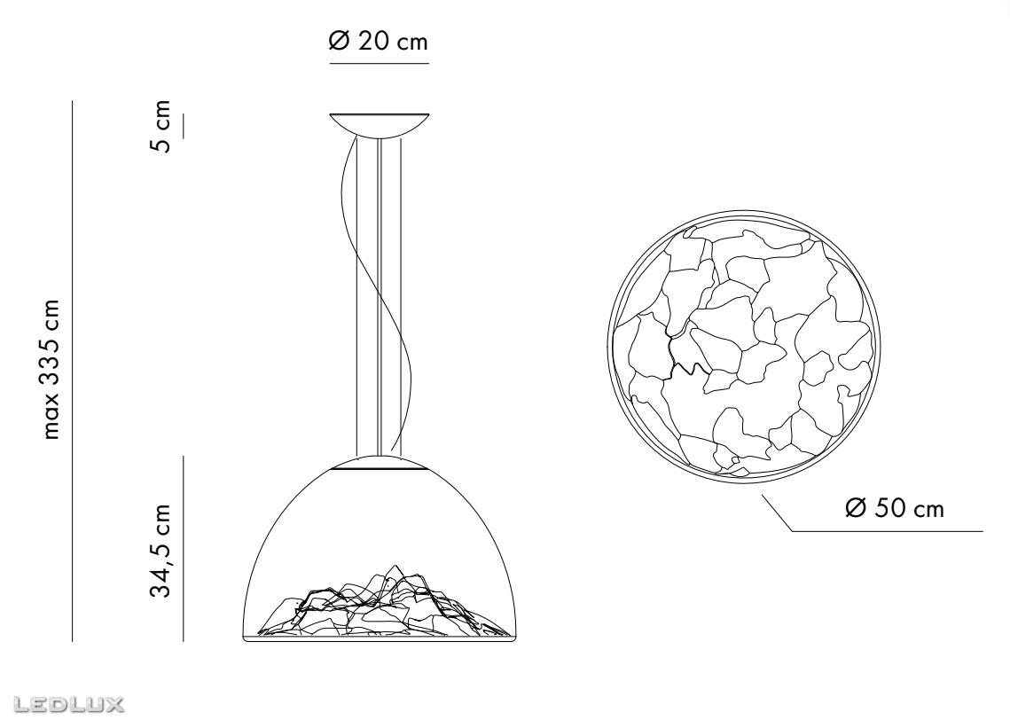 AXO Light MOUNTAIN VIEW SPMOUNTAGRCR30K