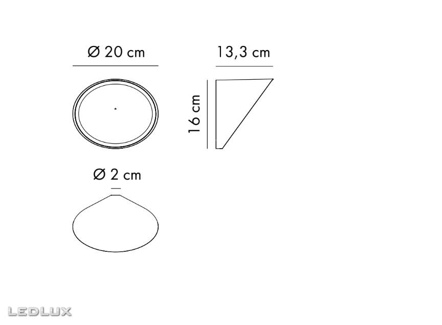 AXO Light ORCHID 1 ceiling/wall APORCHIDANXX30K