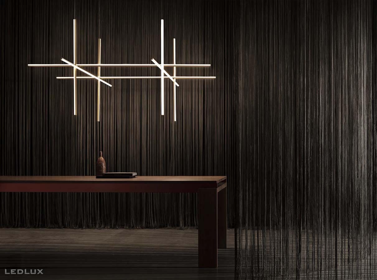 FLOS Coordinates suspension 4 F1854044 (anodized champagne)