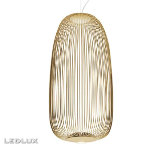 FOSCARINI Spokes 1 LED sospensione GOLD