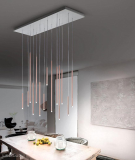 LODES A-TUBE Nano 14 lights Rectangular White / Rose Gold